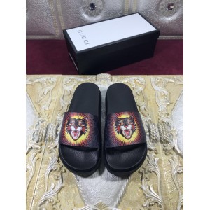 Gucci Slide Sandals with Angry Cat OF_2812F2F6C9E0