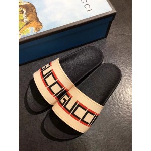 High Quality Gucci Stripe Rubber Slide Sandal OF_E70940141ED3