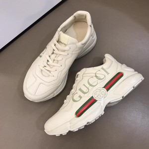 Gucci Rhyton logo leather Running Trainers MS02191