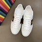 Replica Gucci Ace Bee Embroidered Collapsible-heel Leather Sneakers MS02205