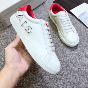 Givenchy White Perfect Quality Sneakers With Red Heel MS09305