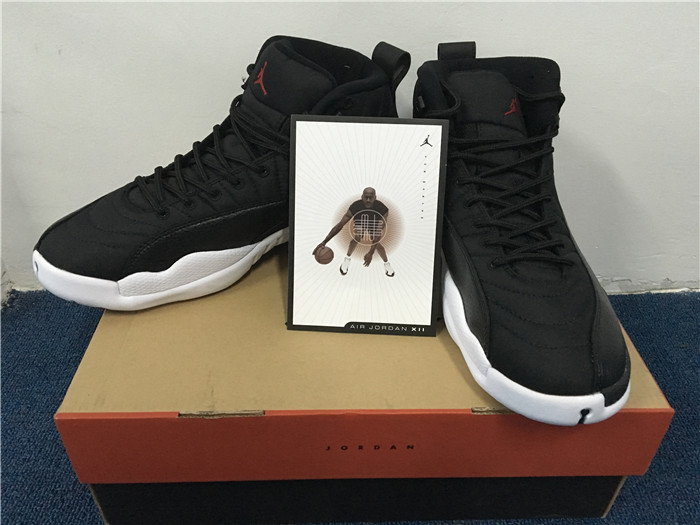 Air Jordan 12 Retro Waterproof Nylon Black Sneakers