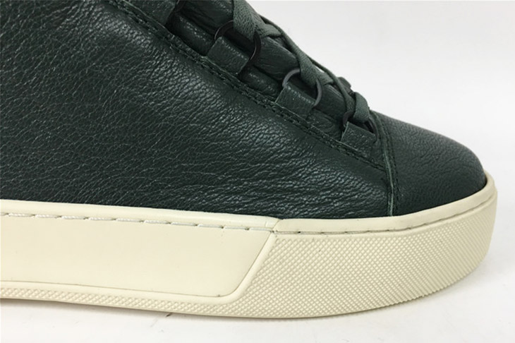 Super perfect Balenciaga Holiday collection high sneakers light green 