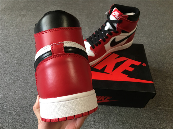 UA Air Jordan 1 White/Black-Red Retro Box Men Sneaker on sale