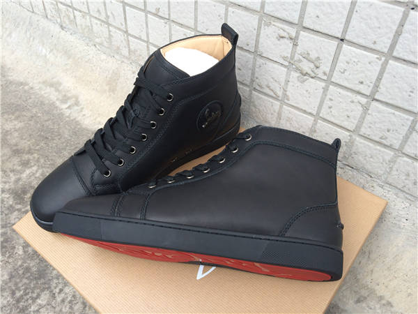 Limited Version Christian Louboutin Louis Mens Flat Black Sneaker