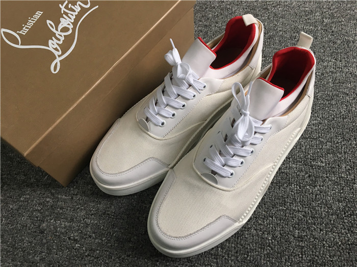 Christian Louboutin White Aurelien Flat Sneakers