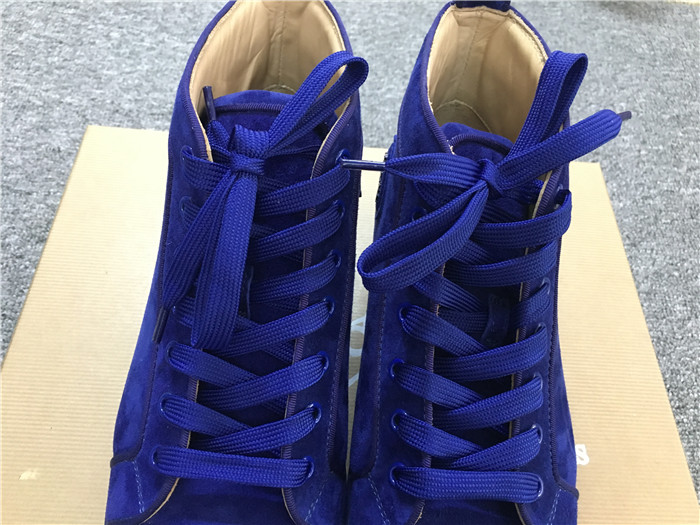 Limited Version Christian Louboutin Louis Orlato Blue Men's Flat Sneakers