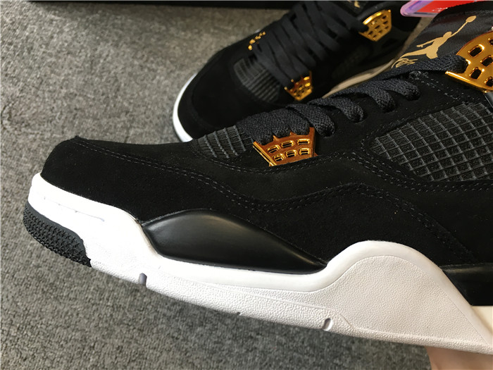 INSTOCK NOW!!! Upcoming Air Jordan 4 Suede Royalty in Blak/Metallic Gold