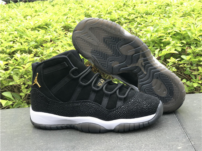 Air Jordan 11s PRM Heiress Black Stingray Sneakers