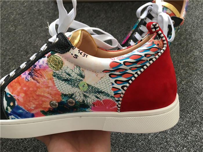 Super Perfect Christian Louboutin Trashprint Low Top Sneakers