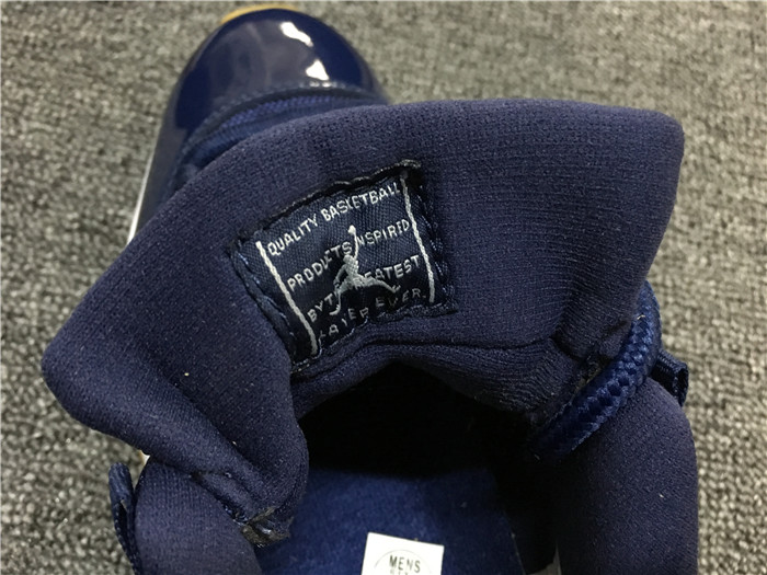 UA Air Jordan 11 Low Navy / Gumsole Rumored Men Sneakers 