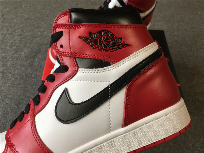 UA Air Jordan 1 White/Black-Red Retro Box Men Sneaker on sale