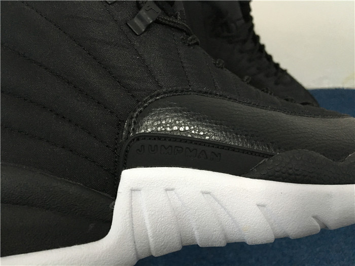 Air Jordan 12 Retro Waterproof Nylon Black Sneakers