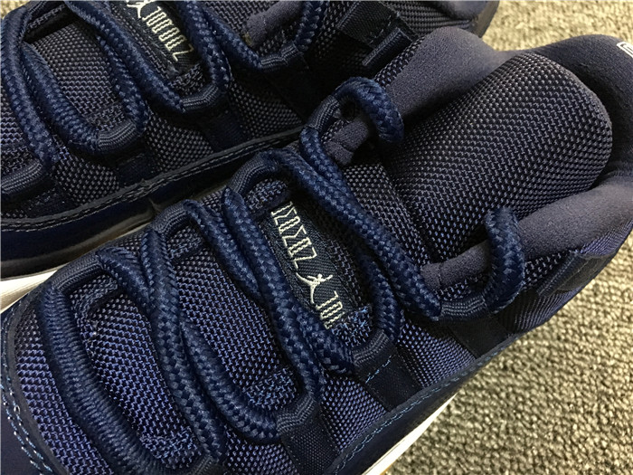 UA Air Jordan 11 Low Navy / Gumsole Rumored Men Sneakers 