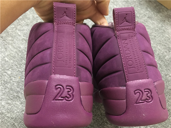 Instock!!! PSNY X Air Jordan 12 Burgundy Men Sneakers