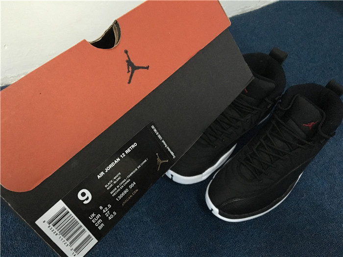 Air Jordan 12 Retro Waterproof Nylon Black Sneakers