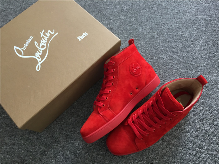 Christian Louboutin Red Louis Men's Flat Sneakers