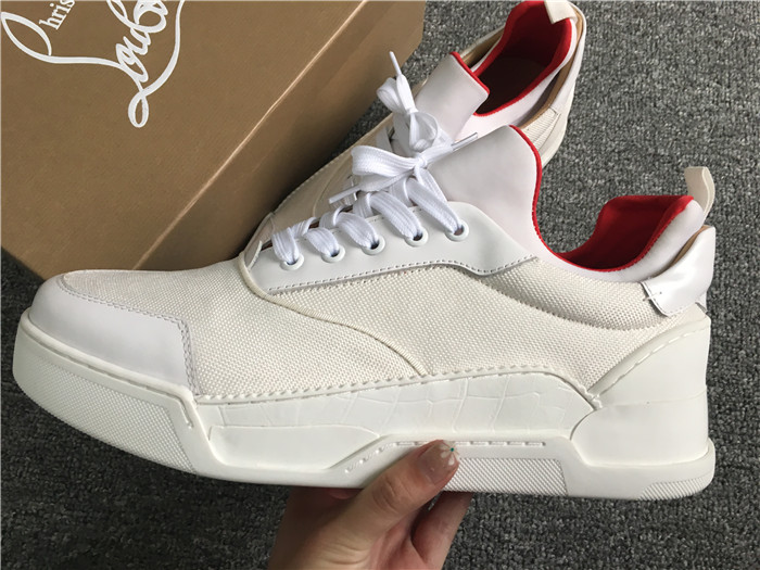 Christian Louboutin White Aurelien Flat Sneakers