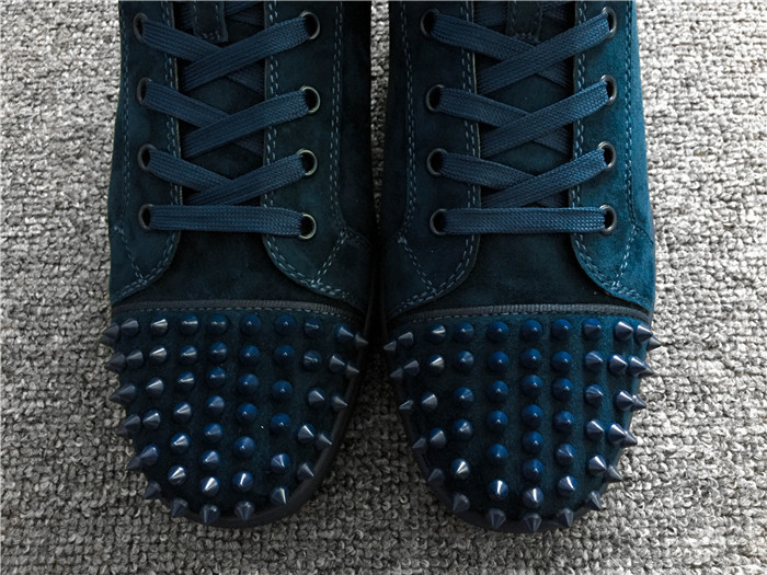 Christian Louboutin Lou Spikes Orlato Quartz Flat Sneakers