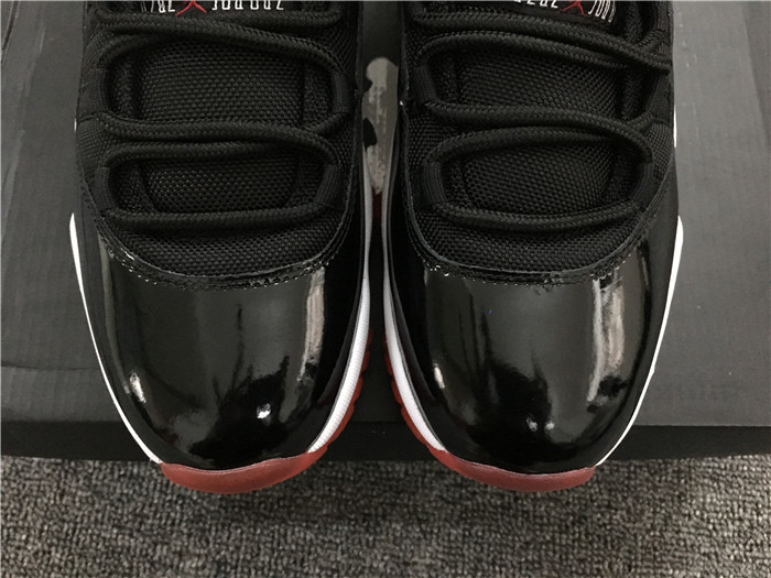 Air Jordan 11 (XI) Bred 2012 Black White Red 378037-010 Shoes