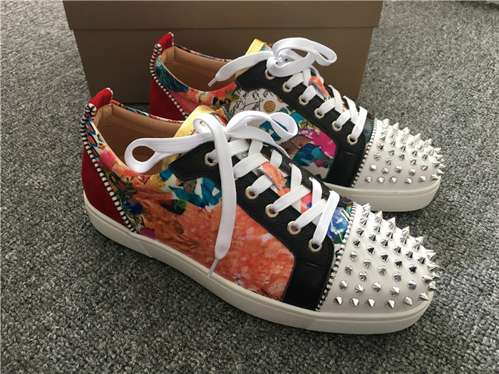 Super Perfect Christian Louboutin Trashprint Low Top Sneakers