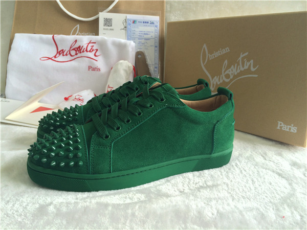 Super Perfect Christian Louboutin Louis Junior Spikes Mens Flat Amazone Low Top Sneakers