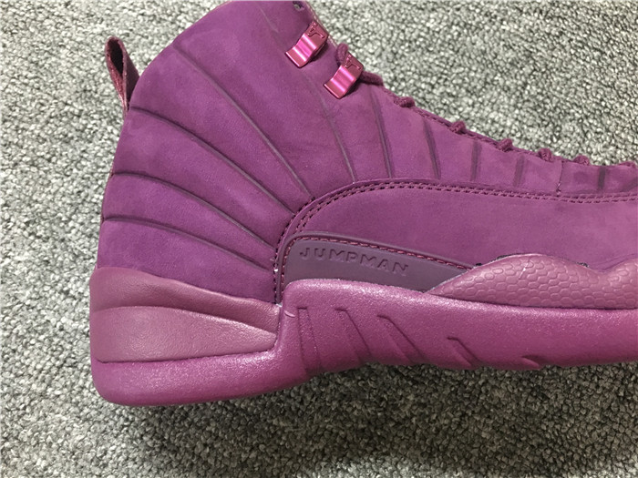 Instock!!! PSNY X Air Jordan 12 Burgundy Men Sneakers