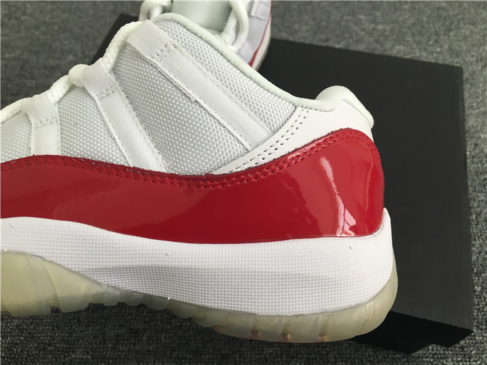 UA Air Jordan XI 11 Lows White/Varsity Red Men's Sneakers