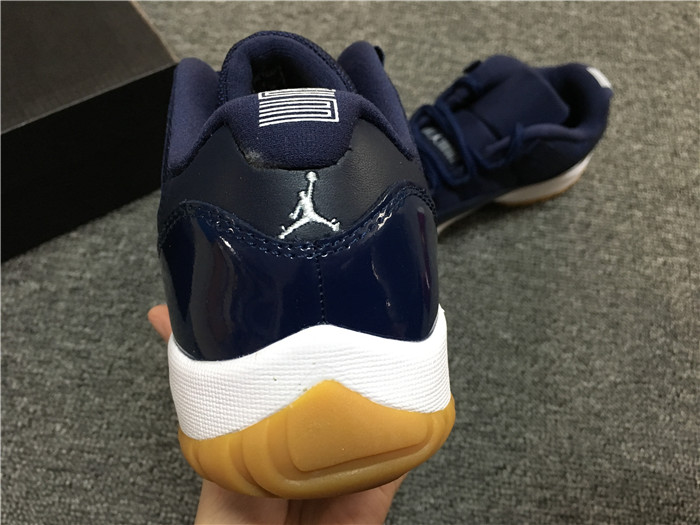 UA Air Jordan 11 Low Navy / Gumsole Rumored Men Sneakers 