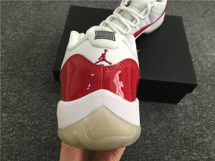 UA Air Jordan XI 11 Lows White/Varsity Red Men's Sneakers