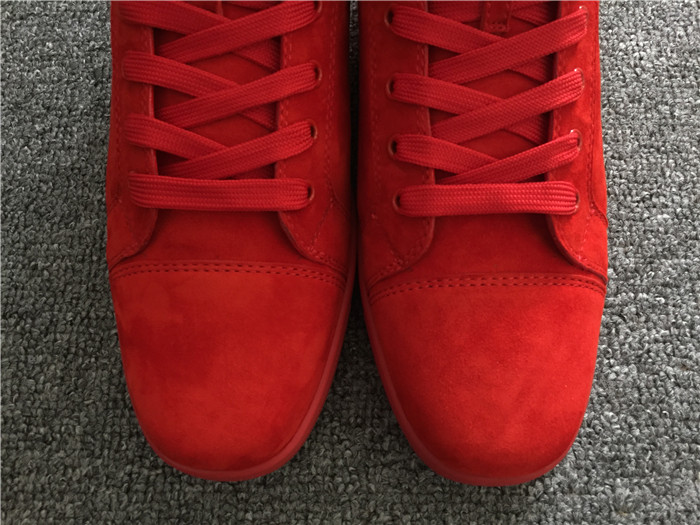 Christian Louboutin Red Louis Men's Flat Sneakers