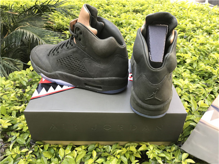 Air Jordan 5 Take Flight Army Green Men Sneakers