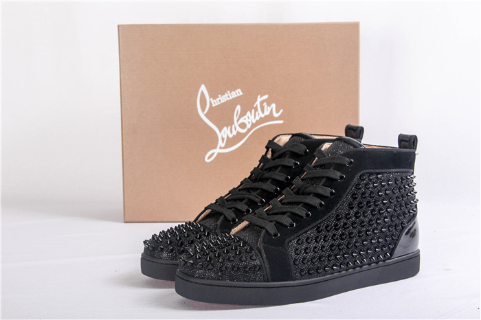 Christian Louboutin Louis Orlato Men's Flat High Spikes Sneakers