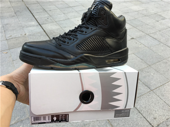 Air Jordan 5s Premium Pinnacle Black Sneakers