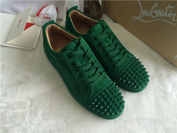 Super Perfect Christian Louboutin Louis Junior Spikes Mens Flat Amazone Low Top Sneakers