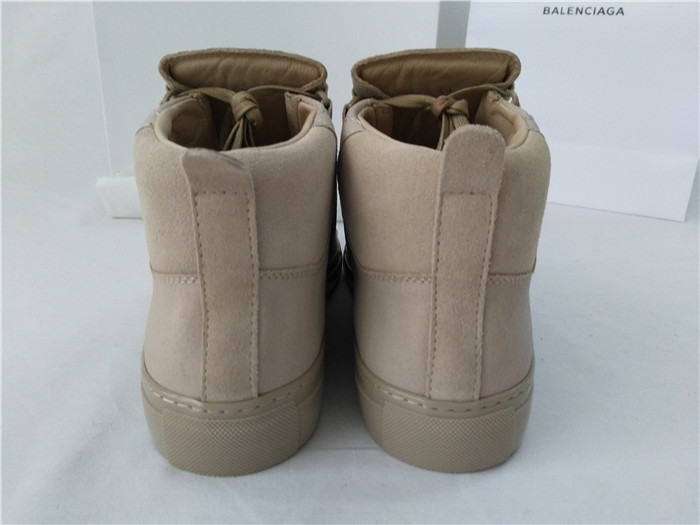 Balenciaga Sprayed Suede Arena High-Top Sneakers-Light Taupe