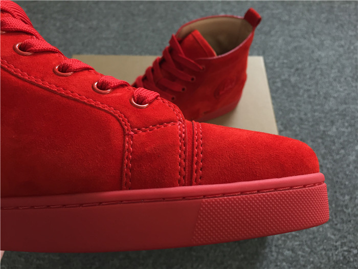 Christian Louboutin Red Louis Men's Flat Sneakers