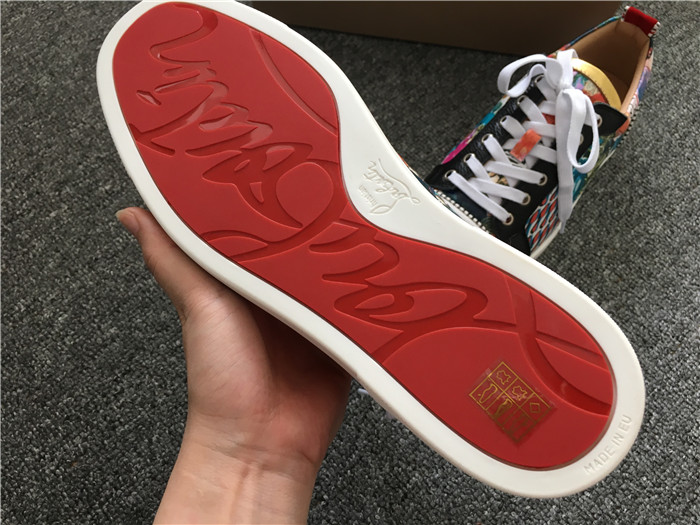 Super Perfect Christian Louboutin Trashprint Low Top Sneakers