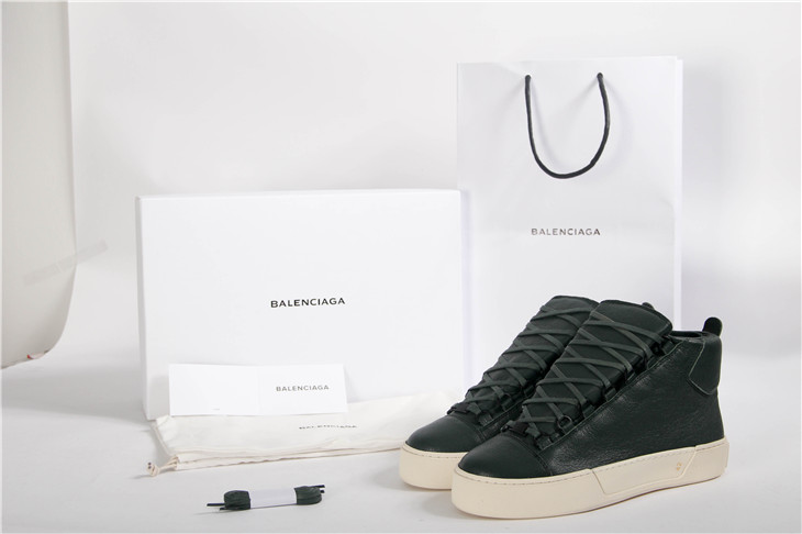 Super perfect Balenciaga Holiday collection high sneakers light green 