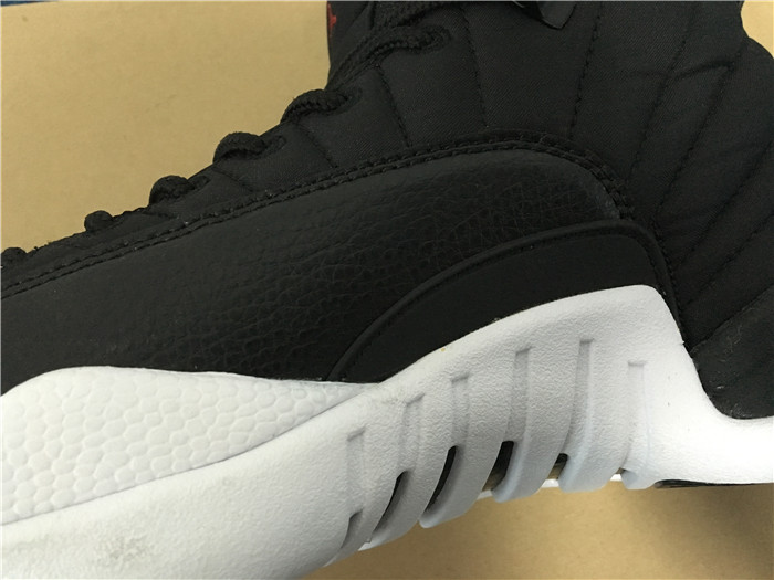 Air Jordan 12 Retro Waterproof Nylon Black Sneakers