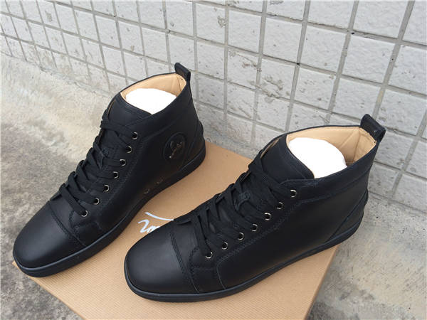 Limited Version Christian Louboutin Louis Mens Flat Black Sneaker