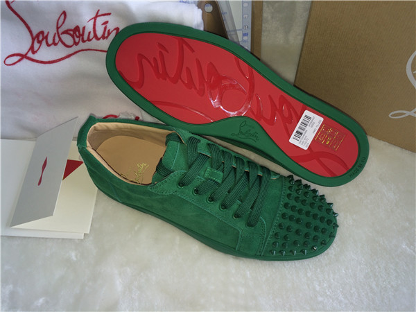 Super Perfect Christian Louboutin Louis Junior Spikes Mens Flat Amazone Low Top Sneakers