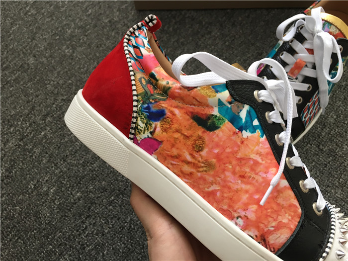 Super Perfect Christian Louboutin Trashprint Low Top Sneakers