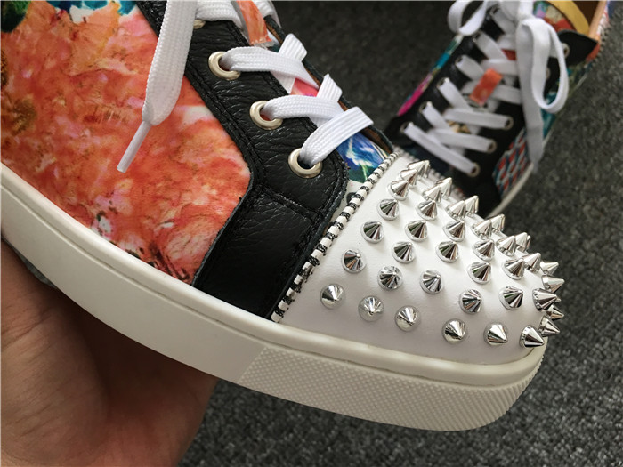 Super Perfect Christian Louboutin Trashprint Low Top Sneakers