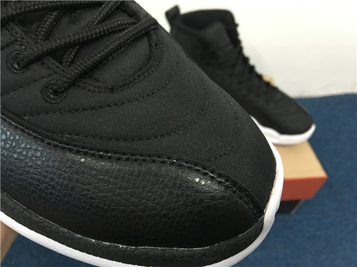 Air Jordan 12 Retro Waterproof Nylon Black Sneakers