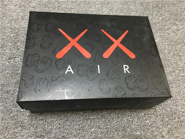 In Stock!!! KAWS x Air Jordan 4 Black Suede Mens Sneakers