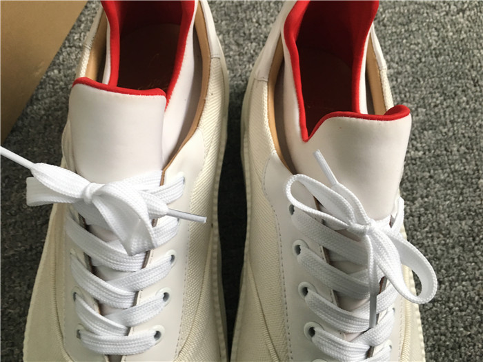 Christian Louboutin White Aurelien Flat Sneakers