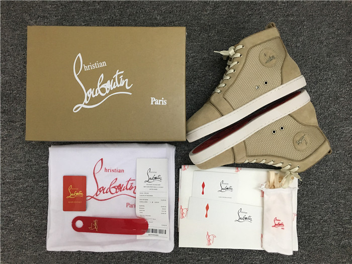 Super Perfect Christian Louboutin Rantus Flat Calf Men's Sneakers