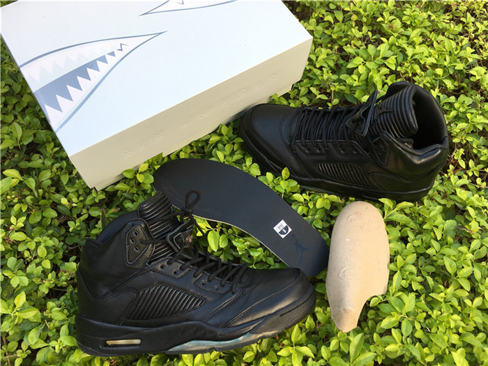 Air Jordan 5s Premium Pinnacle Black Sneakers