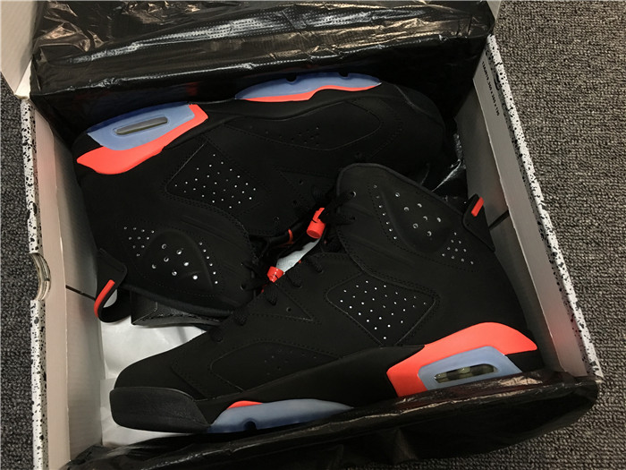 UA Air Jordan 6 Black infrared 2014 retro men shoes 384664-023